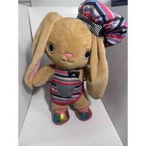 Build A Bear Kabu Pawlette Brown Bunny Rabbit Long Eared Chef Outfit Plush